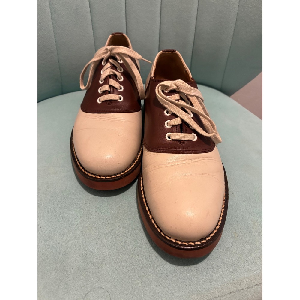 Vintage Tommy Hilfiger Saddle / Oxford Shoes 8 Brown Cream